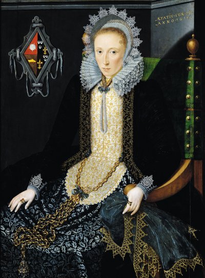 Portret van Adriana van Nesse, 1611 door Salomon Mesdach